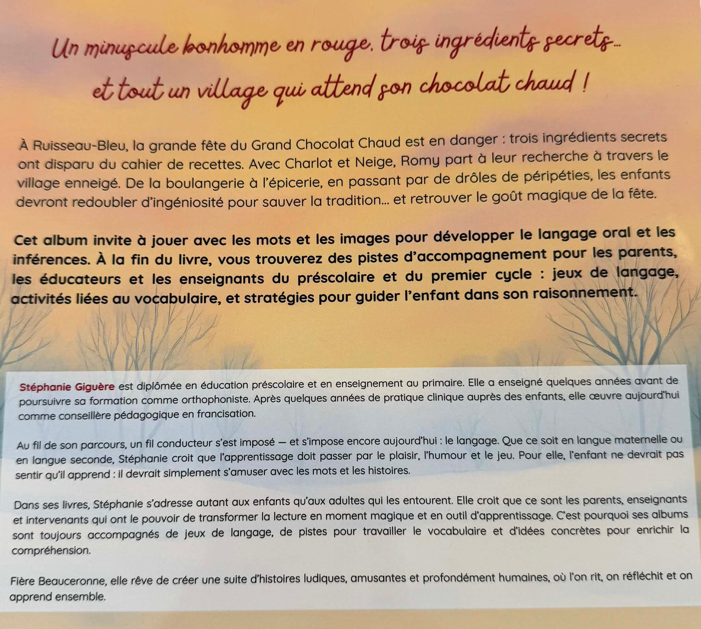 Romy et les trois secrets du chocolat chaud