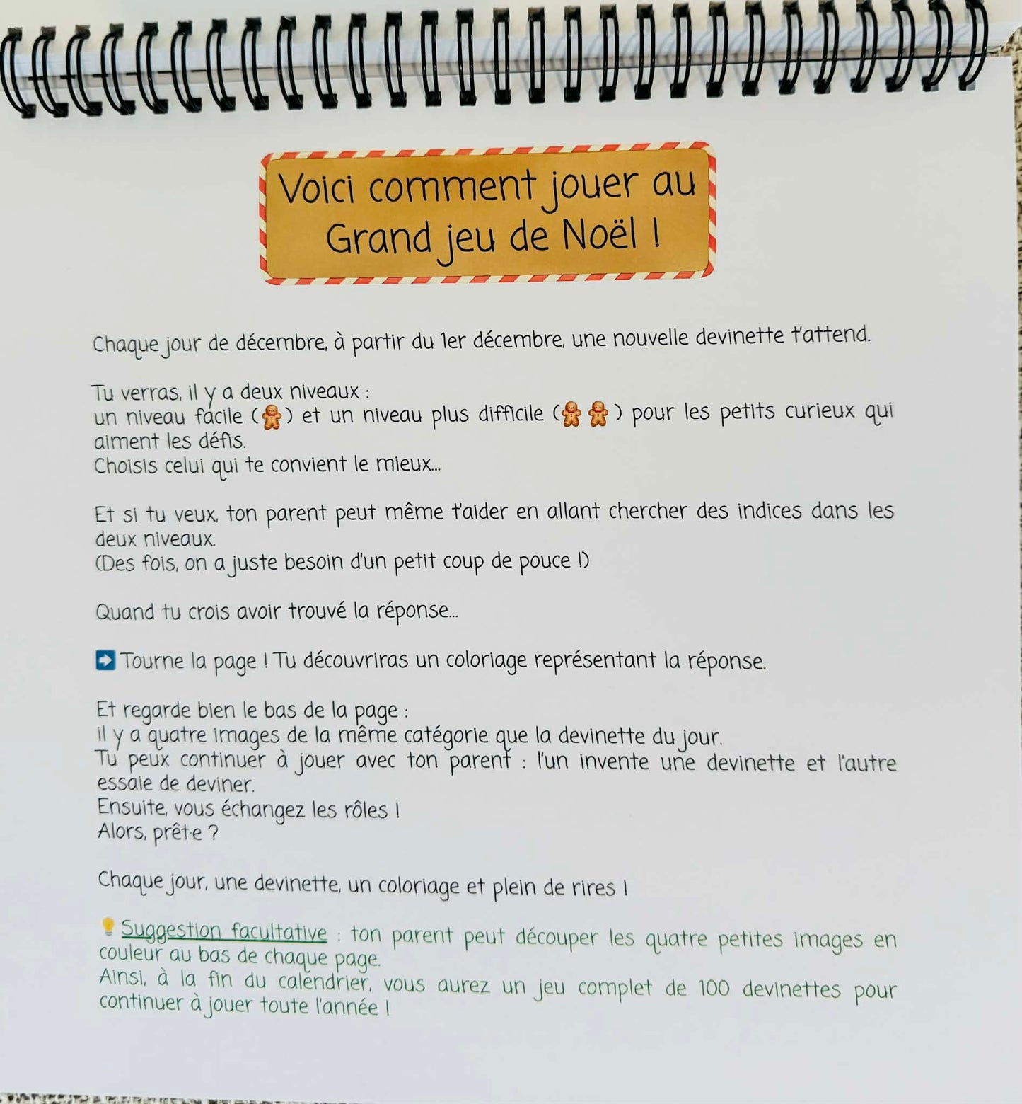 Romy et le grand jeu de Noël (devinettes et coloriage)