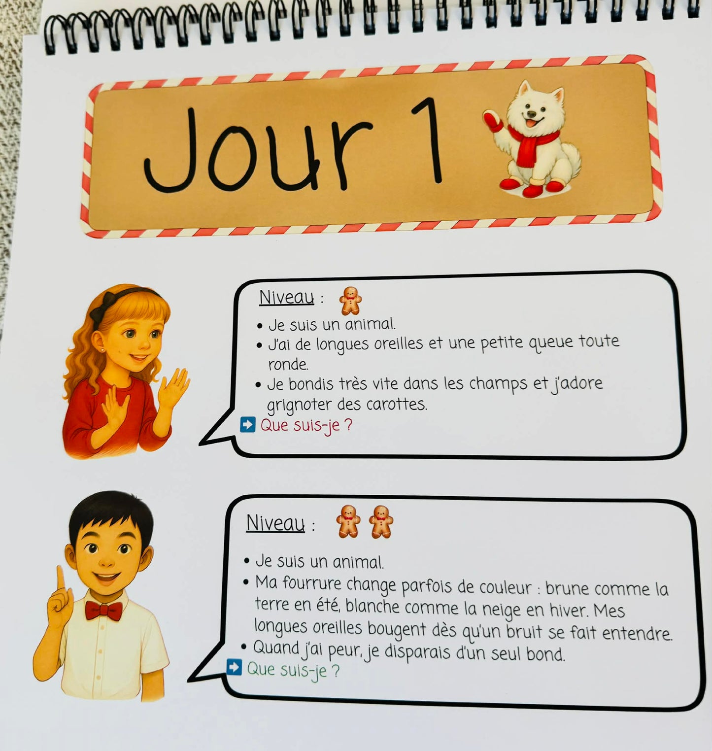 Romy et le grand jeu de Noël (devinettes et coloriage)