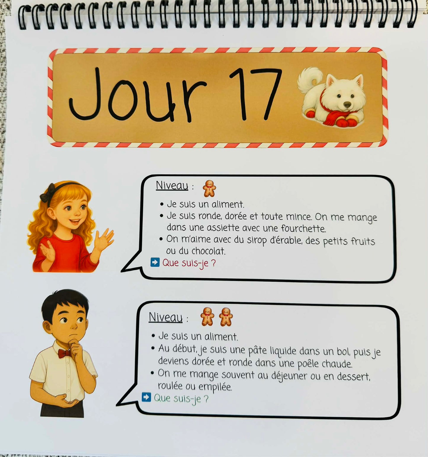 Romy et le grand jeu de Noël (devinettes et coloriage)