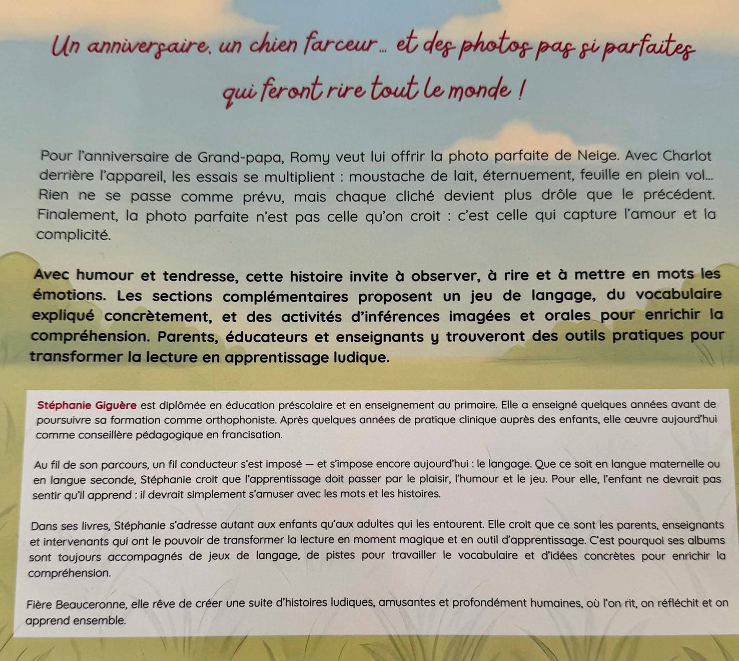 Romy et la photo qui fait WOUF